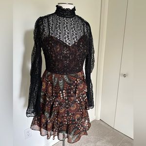 Ruffle and Lace 70’s inspired dress